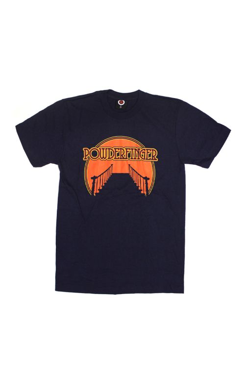 Upstairs Downstairs Navy Mens Tshirt by Powderfinger
