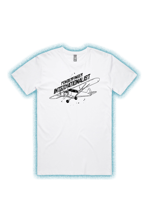 Internationalist White Unisex Tshirt (Aus Music Day Exclusive) by Powderfinger