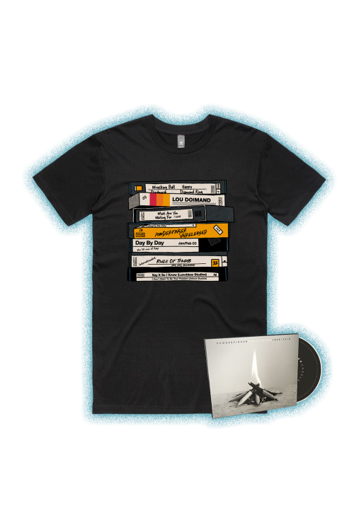 Unreleased 1998-2010 CD/ VHS Black Tshirt by Powderfinger