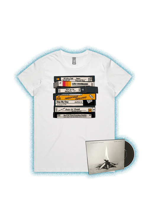 Unreleased 1998-2010 CD/ VHS White Tshirt by Powderfinger