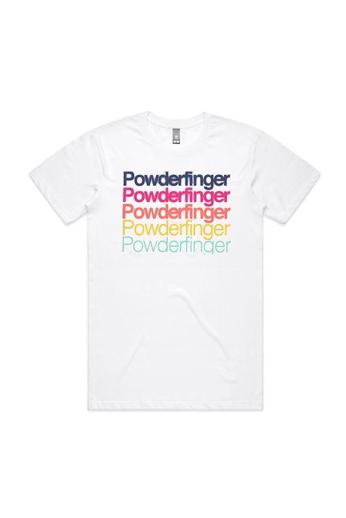 One Night Lonely White Tshirt by Powderfinger